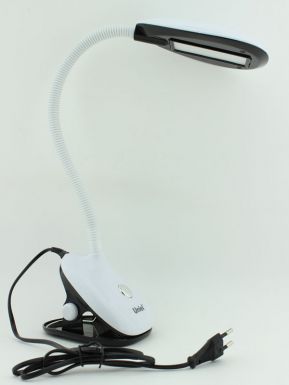 Светильник настольный "прищепка" механический включатель цвет черный с белым TLD-529 Black-White/4W