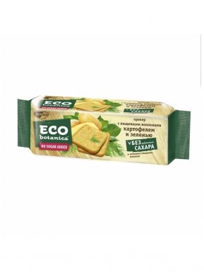 ECO BOTANICA крекер с пищевыми волокнами картофелем и зеленью 175г
