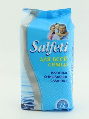 Salfeti №72 салфетки влажные для всей семьи, очищающие, артикул: 30360