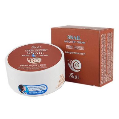 Ekel Крем для лица увлажняющий Moiusture Cream Snail, 100 гр, артикул: 537221