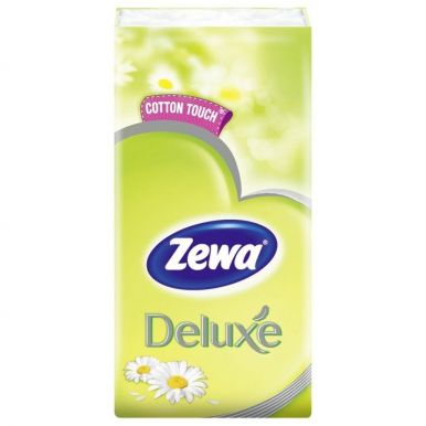 ZEWA Deluxe платочки носовые ромашка 10шт
