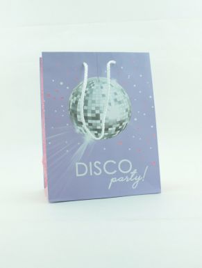 Пакет подарочный дизайн disco party 17,8*22,9*9,8см 83577