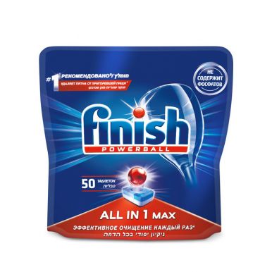 Finish Powerball таблетки для посудомоечных машин All in 1 Max, 50 шт