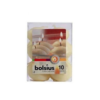 Свечи BOLSIUS плавающие 10шт Кремовые