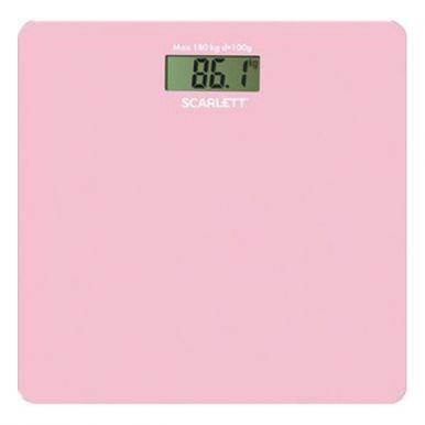 Напольные весы SCARLET розовый, 180 кг. SC-BS33E041