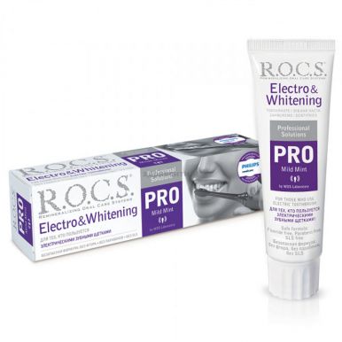 ROCS PRO паста зубная electro&whitening 135г