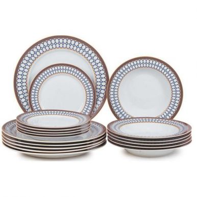 Набор столовой посуды из 18 предметов фарфор ПКГ106206