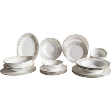 ПКТ15115 Набор столовой посуды из 26-ти предметов костяной фарфор