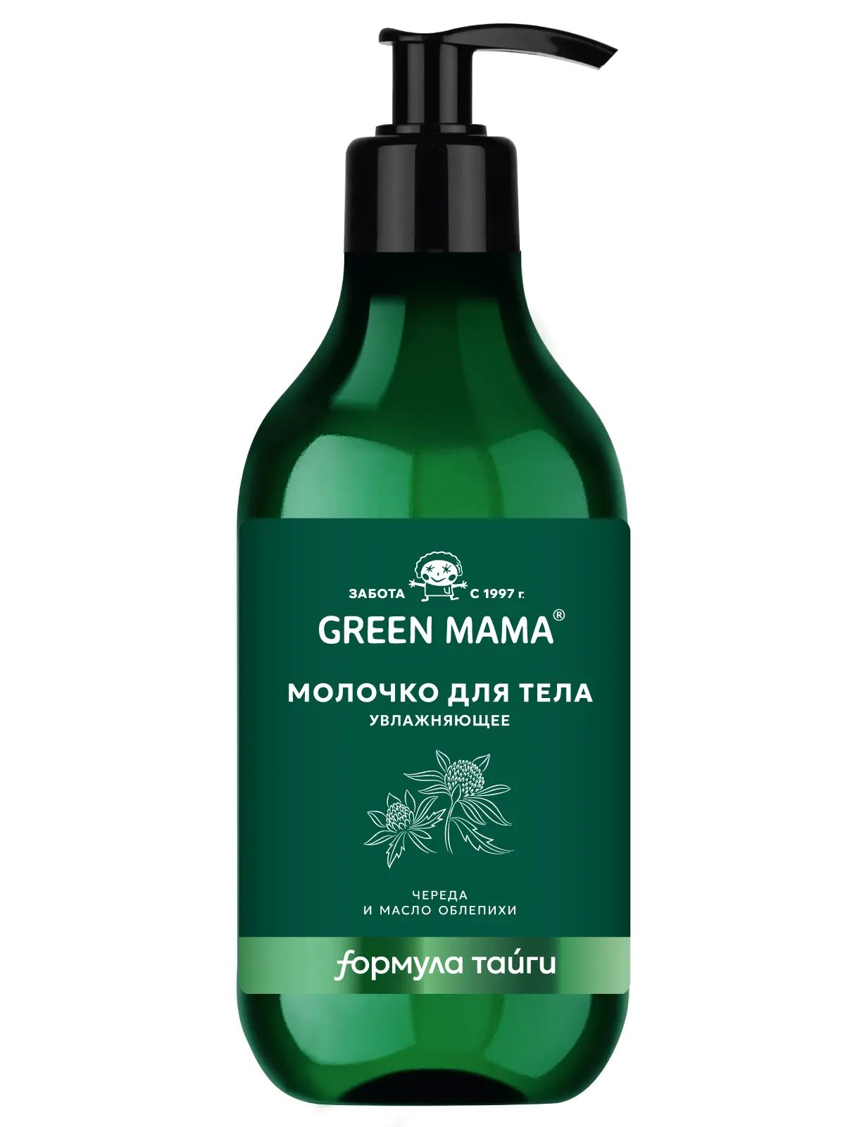 GREEN MAMA молочко д/тела череда и масло облепихи увлажняющее 300мл