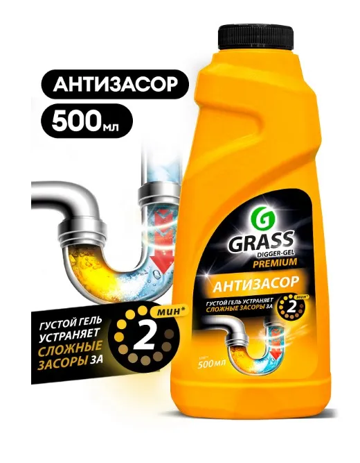 DIGGER-GEL PREMIUM средство д/прочистки труб щелочное 500мл