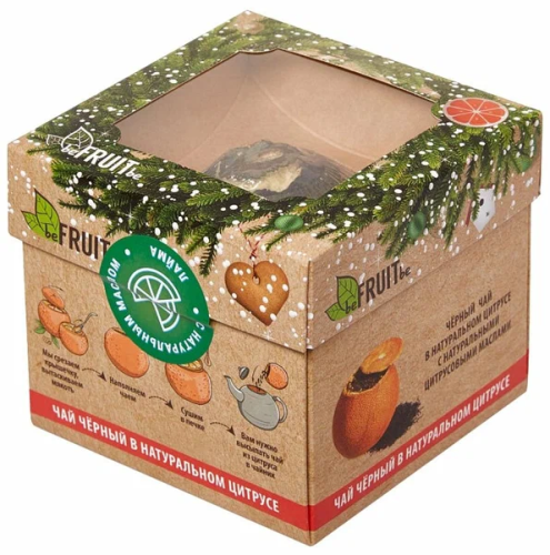 BEFRUITBE чай черный в цитрусе с имбирем и маслом апельсина 50г
