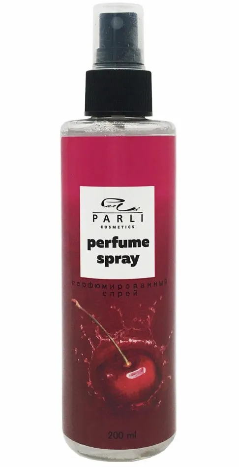 PARLI COSMETICS спрей д/тела серии увлажняющий парфюмированный вишня 200мл