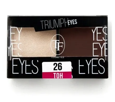 TRIUMPH тени д/век двухцветные cte33 т.26