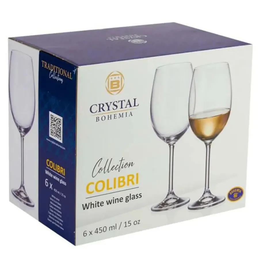BOHEMIA Colibri набор бокалов д/красного вина 450мл 6шт