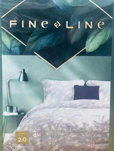 FINE LINE комплект постельного белья bliss люкс перкаль 2,0сп. 70*70см простыня на резинке
