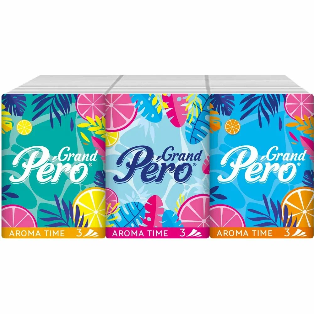 PERO Aroma платочки бумажные 3сл. 7шт