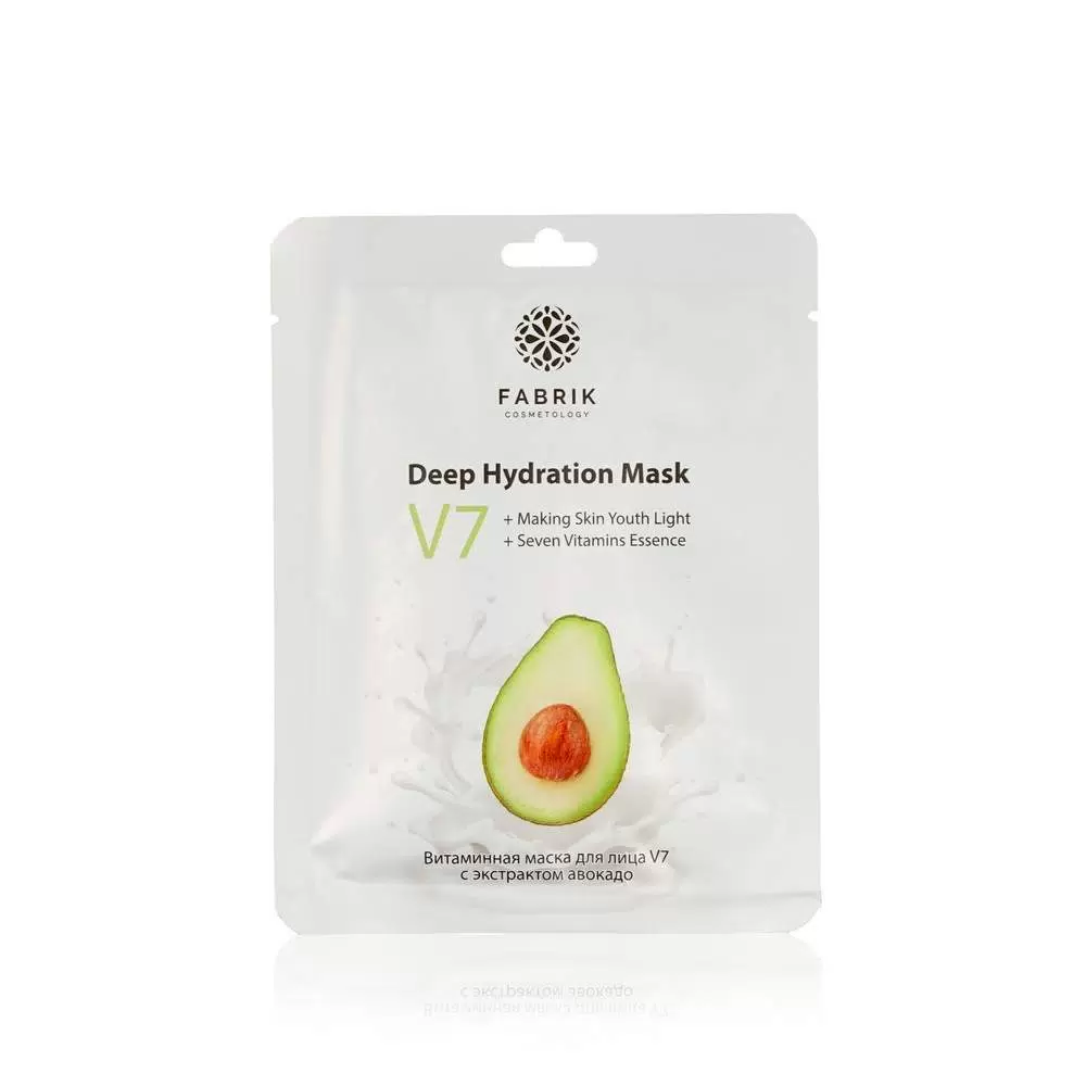 FABRIK COSMETOLOGY маска д/лица тканевая V7 экстрактом авокадо 25г