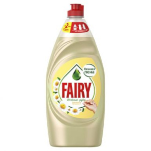 FAIRY средство д/мытья посуды нежные руки ромашка и витамин Е 900мл (12)