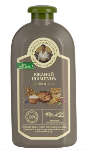 СИБИРСКАЯ ТРАВНИЦА шампунь д/тонких и ослабленных волос ржаной 500мл 0018