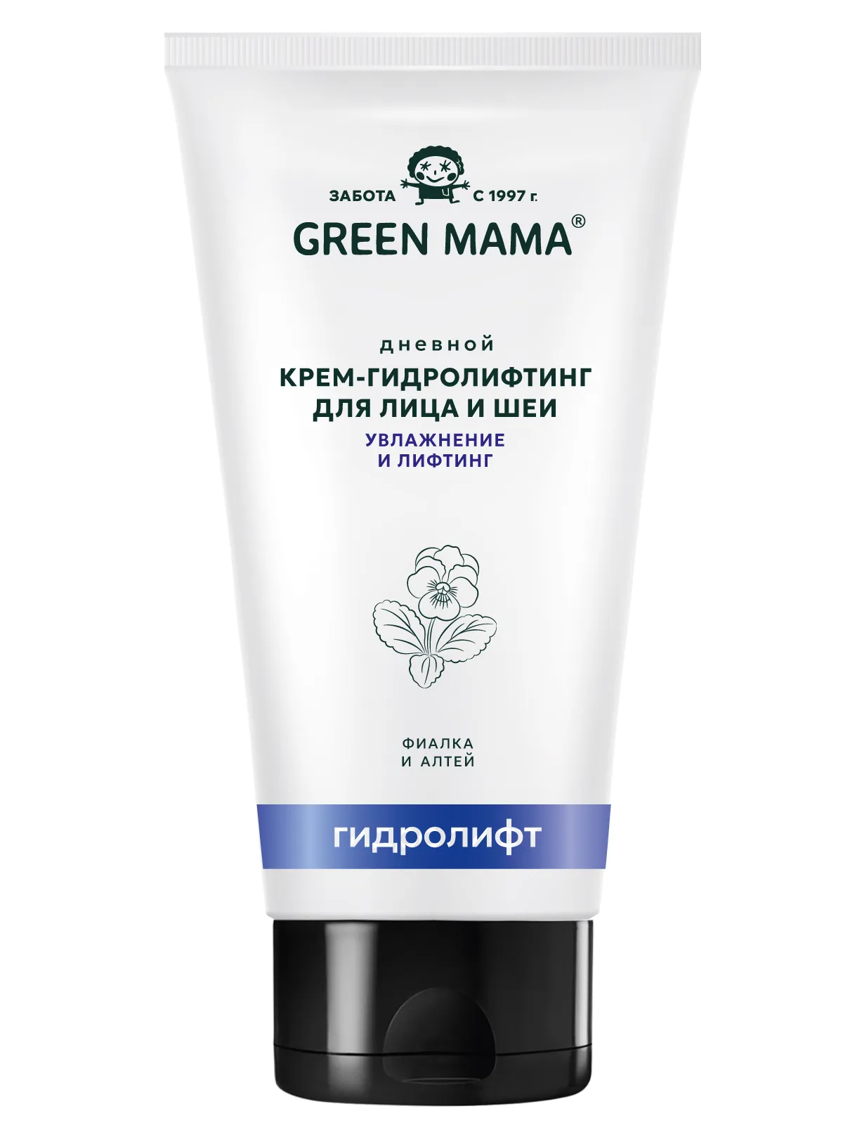 GREEN MAMA крем-гидролифтинг д/лица дневной актив фиалка и алтей 100мл