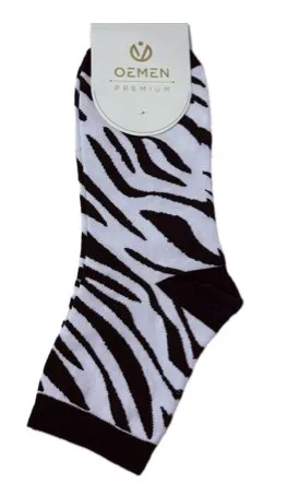OEMEN носки женские PW522 черный/белый р.25