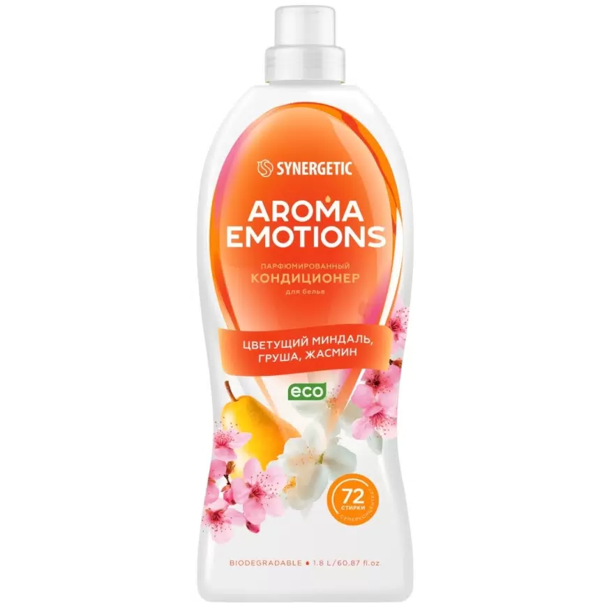 SYNERGETIC EMOTIONS кондиционер д/белья концентрат happiness/счастье 1,8л