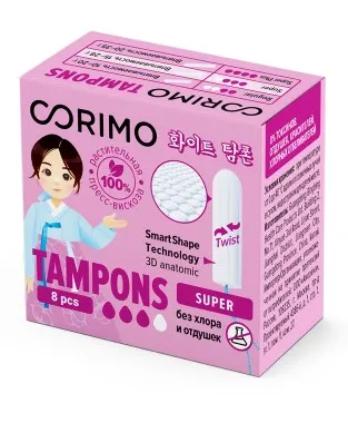 CORIMO тампоны super M 8шт