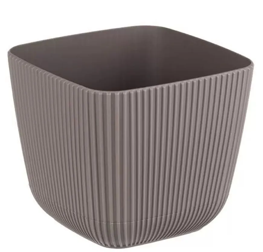 Кашпо пиканто цв.французский серый 15*15см 1,8л М3209