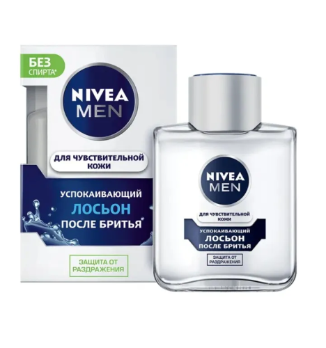NIVEA MEN лосьон после бритья д/чувст. кожи 100мл 81314