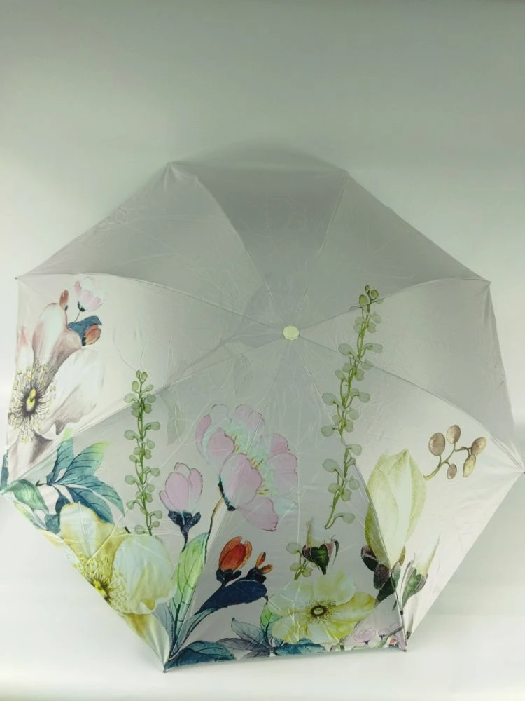 Зонт механический Цветочный луг двойной 55см EA230