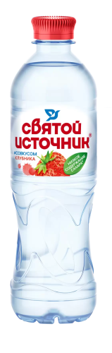 СВЯТОЙ ИСТОЧНИК вода питьевая негазированная со вкусом клубники 0,5л/12 пэт