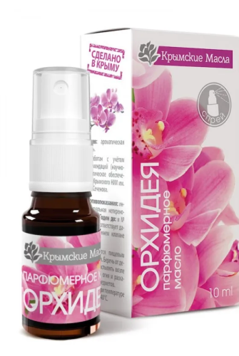 КРЫМСКИЕ МАСЛА масло парфюмерное аромат орхидея 10мл спрей