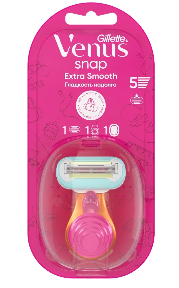 GILLETTE станок д/бритья venus еmbrace жен. компактная бритва см.кассета 1шт