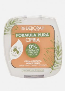 DEBORAH пудра д/лица матирующая formula pura matifying compact powder т.03 9г
