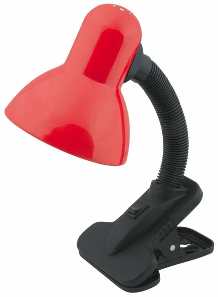 UNIEL светильник настольный механ.выключатель прищепка красный TLI-206