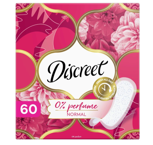 DISCREET прокладки ежедневные трио нормал плюс 60шт AD 055/676/119