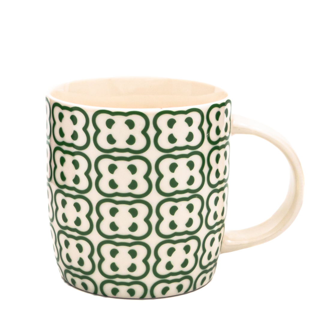 Кружка керамика животный принт черно-белая 350мл EA108