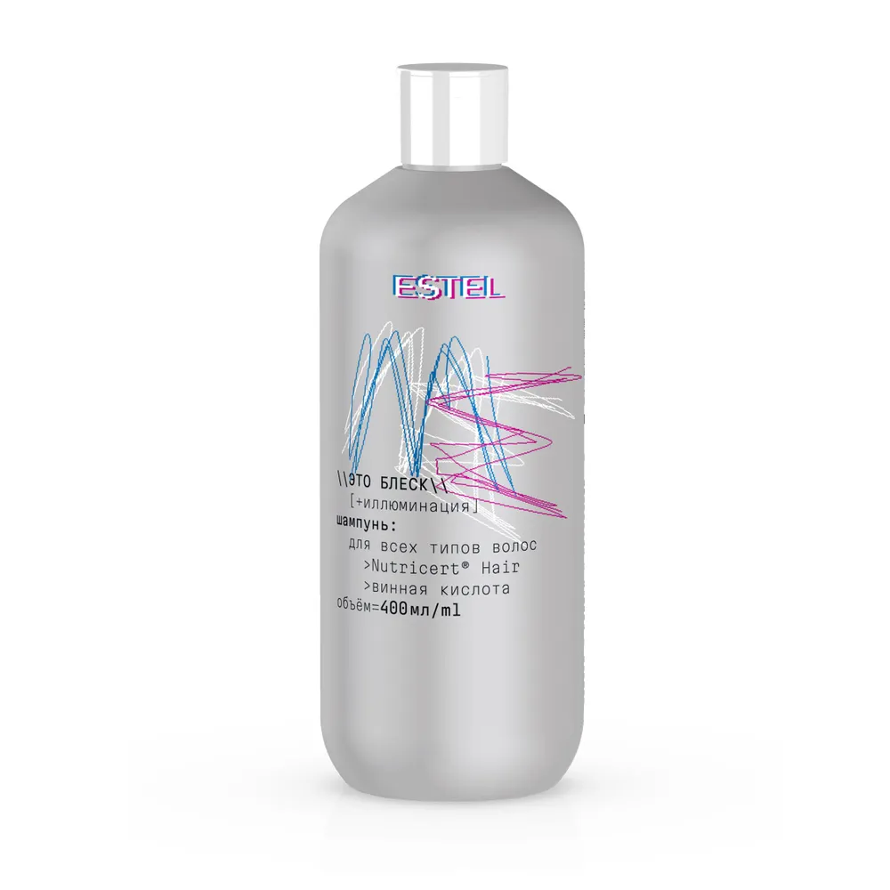 ESTEL ME шампунь д/всех типов волос это блеск/иллюминация 400мл