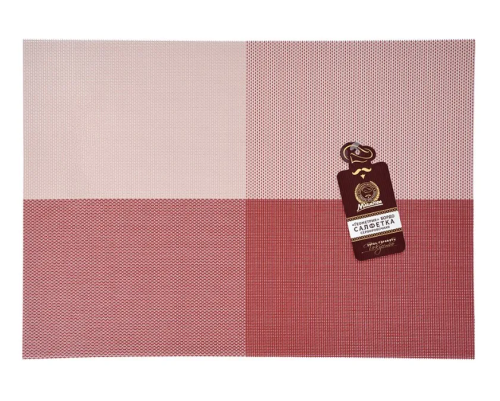 16161 Салфетка сервировочная "Геометрия" бордо 30*45 см Marmiton /240/24