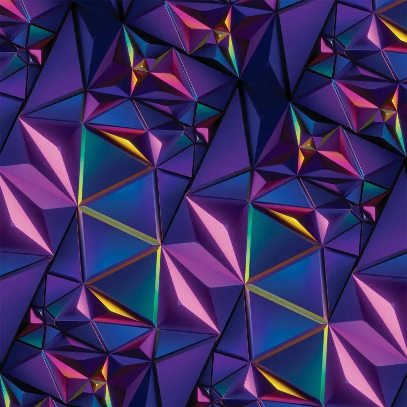 Бумага упаковочная 100*70см кристаллы гологр.89265