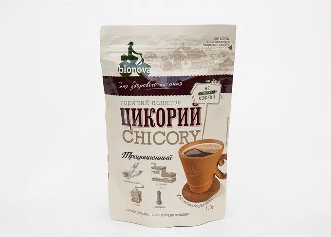БИОНОВА цикорий традиционный без глютена 100г;3