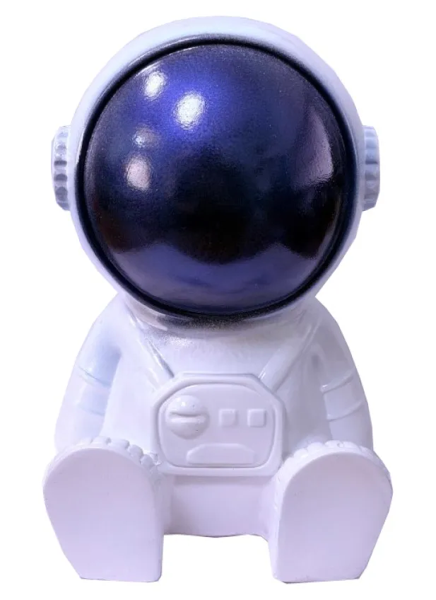 Копилка космонавт белый гипс 18см 10386316