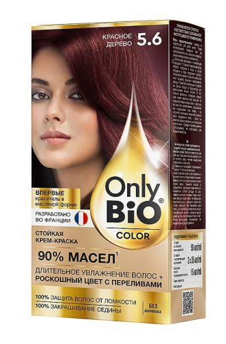 ONLY BIO COLOR крем-краска д/волос стойкая т.5.6 красное дерево