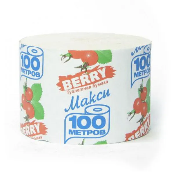 BERRY бумага туалетная бумажная обертка макси серый 000261/48