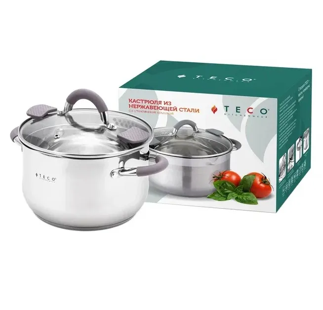 TECO кастрюля из нержавеющей стали 20см 3,9л TC-C3900-01G