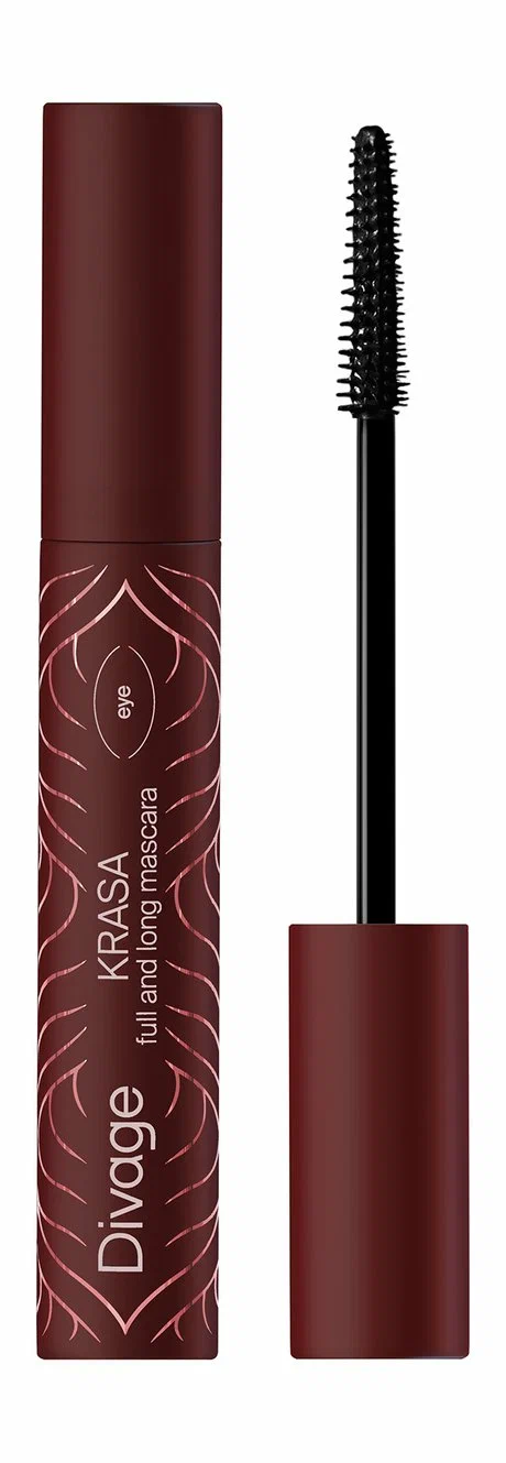 DIVAGE тушь д/ресниц объемная krasa full and long mascara т.01