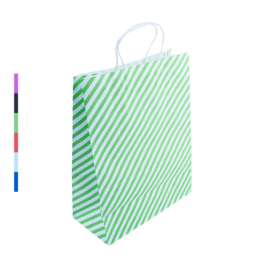 Пакет подарочный 26*33*12см полоска EL231106295