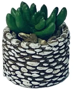 Искусственный цветок в горшке суккулент L230602