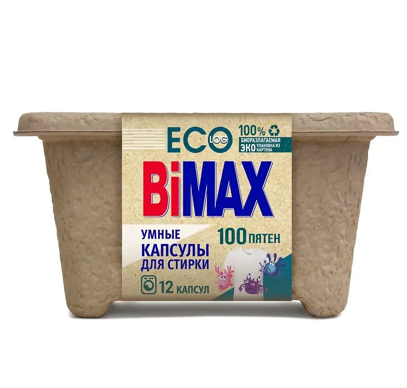 BiMax капсулы д/стирки 100 пятен 12шт