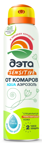 ДЭТА АКВА аэрозоль от комаров д/чувствительной кожи 150мл 66708908